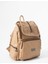 Suni Deri Yıkama Sırt çantası (Poliüretan) Bej MODEL:(571-14-16J) 3