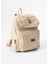 Suni Deri Yıkama Sırt çantası (Poliüretan) Krem MODEL:(571-14-16J) 3