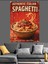 Spagetti Makarna Yemek Poster Dekoratif Kanvas - Mdf Ahşap Tablo 3