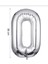 Yılbaşı 2026 Gümüş Renk Rakam Folyo Balon Küçük Boy 36 cm 3