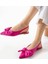 Cenya Fuşya Saten Babet Ayakkabı 2