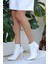 Eyesof Blan Beyaz Rugan Topuklu Bot 1