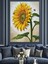Dev Ayçiçeği Parlak Sarı Dekoratif Kanvas - Mdf Ahşap Tablo 3