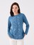 Yeni Sezon Bisiklet Yaka Nakışlı Uzun Kollu Kadın Bluz 1