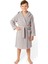 Çocuk Bornoz 7-8 Yaş | %100 Pamuklu-Gri-Yumuşak Doku-Kapüşonlu-Cepli-Biyeli 5
