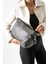 Yıkama deri Çapraz Askılı Omuz Çantası Poliüretan Deri Gri MODEL:(571-14-16D) 2