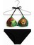 Leopar Desenli Üçgen Bikini Takımı – Siyah Alt 1228-45 2