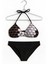 Retro Desen Üçgen Bikini Takımı – Siyah Alt Parça 0206- 5