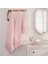 Greek Desen Havlu Set | %100 Pamuk-4'lü Set-Pembe-Banyo-Mutfak-Desenli 2