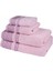 Greek Desen Havlu Set | %100 Pamuk-4'lü Set-Pembe-Banyo-Mutfak-Desenli 5