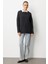 Yuvarlak Yaka Oversize Antrasit Triko Kazak 1