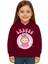 Unisex Baskılı Çocuk Swaetshirt Labubu Baskılı Kapüşonlu 3 Iplik Şardonlu 2