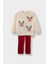 Kız Bebek Yılbaşı Temalı 2'li Takım Triko Kazak Alt F2679A525WN 1