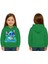 Unisex Stitch Baskılı Çocuk Swaetshirt Baskılı Kapüşonlu 3 Iplik Şardonlu 1