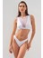 Tül Detaylı Bustier Bikini Beyaz 231211 4