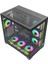 Rgb 7 Fanlı 7X120MM Kumanda + Tuş Rgb Kontrollü Gaming Akvaryum Kasa 6