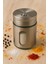 Metal Tuzluk Biberlik Baharatlık 200 ml Gri 2