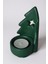 Çam Ağacı Şeklinde Dekoratif Tealight Mumluk Tek Yıldızlı Yıldızlı Taş Tozu Beton Seramik Görünümlü 1