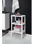 3 Katlı Beyaz Raf Kitaplık & Banyo Düzenleyicisi 73,5 cm 2