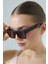 Kadın Kare Kahverengi Mat Güneş Gözlüğü 23048 C3 M 1