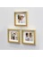 Sök-Tak Paspartulu 14×14 cm Pola Kare Fotoğraf Çerçevesi 3'lü Paket - Altın Renk 2