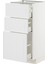 Çekmeceli Alt Dolap, Stensund Beyaz, 40X37 Cm, 3 Çekmeceli ve 3 Ön Panelli 1
