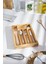 Bambu Ayarlanabilir Çekmece Içi Kaşıklık & Çekmece Içi Organizer (25*35*5 / 39*35*5) 4