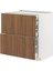 Çekmeceli Alt Dolap, Tıstorp Kahverengi, 80X60 Cm, 4 Çekmeceli ve 2 Ön Panelli 1