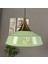 Asaletli Tekli Mint Yeşili Avize Eskitme Kubbe Başlık Retro Sarkıt Lamba Dükkan Cafe Salon Avizeleri 5