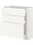 Çekmeceli Alt Dolap, Vallstena Beyaz, 80X37 Cm, 3 Çekmeceli ve 3 Ön Panelli 1