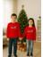 Unisex Happy New Year Yılbaşı Baskılı Yetişkin ve Çocuk Sweatshirt 3 Iplik Şardonlu Kumaş 3