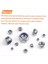 125PCS Naylon Altıgen Kilit Somun Seti 304 Paslanmaz Çelik Nakknut M3 M 4 M5 M6 M8 M10 M12 Altıgen Kendi Naylon Kilitleme Somunu (Yurt Dışından) 3
