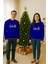 Unisex Happy New Year Yılbaşı Baskılı Yetişkin ve Çocuk Sweatshirt 3 Iplik Şardonlu Kumaş 2