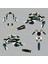 Yamaha MT 07 Colorful Camo Design Sticker Set (Beyaz Yoğun) 2