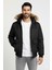 Jjcharlıe Detachable Faux Fur Bomber Erkek Mont Siyah 12279474 1