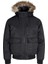 Jjcharlıe Detachable Faux Fur Bomber Erkek Mont Siyah 12279474 3