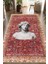 Bordo Kilim Antik Büst Desenli Kaymaz Taban Yıkanabilir Halı 1
