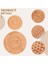 4 Paket El Dokumalı Rattan Coasters, Masa Sıcak Bulaşık Plakaları Için Masa Dokuma Trivet, Masa Için Pot Tutucu, Isıya Dayanıklı Paspaslar (Yurt Dışından) 5