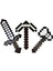 Minecraft 20CM Kılıç-Kazma- Balta Üçlü Demir Set 1