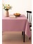 Kadife Dokulu Masa Örtüsü | Şık, Yumuşak, Leke Tutmaz Pembe Masa Örtüsü 1