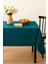 Kadife Dokulu Masa Örtüsü | Şık, Yumuşak, Leke Tutmaz Turkuaz Masa Örtüsü 1