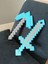 BURSA3DFILAMENT Özel Kılıç-Kazma Ikili Set 25 Cm/ Minecraft Pickaxe Sword 1