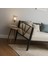 Alchera Daybed Tek Kişilik Sedir Divan Metal Karyola Siyah 4