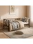 Alchera Daybed Tek Kişilik Sedir Divan Metal Karyola Siyah 1