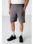 Standart Kalıp 2li Paket Koyu Gri-Taş Erkek Şort - 81136 3
