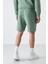 Standart Kalıp 3lü Paket Ekru-Parlament-Açık Yeşil Erkek Şort - 81136 5