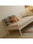 Soho Daybed Tek Kişilik Sedir Divan Metal Karyola Beyaz 2