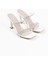 Alvina Premium Beyaz Taşlı İnce Bantlı Kadın Topuklu Terlik 8