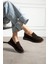 Kadın Loafer Ayakkabı Süet Kahverengi Kısa Topuklu Casual/günlük 3