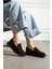 Kadın Loafer Ayakkabı Süet Kahverengi Kısa Topuklu Casual/günlük 4